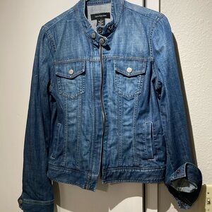 Moto style denim jacket